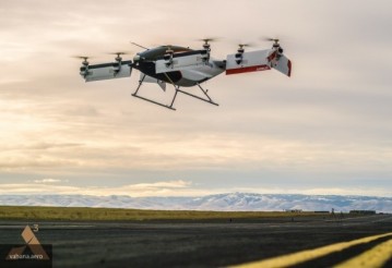 Airbus показала первый полет летающего такси