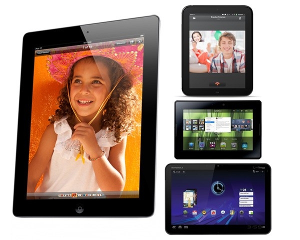  iPad 2, Motorola Xoom, HP TouchPad  BlackBerry PlayBook