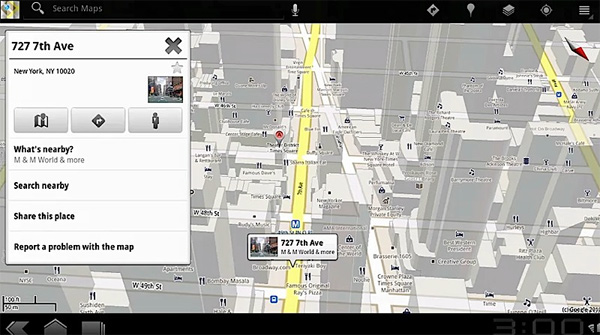 Google Android 3.0 Honeycomb:   UI