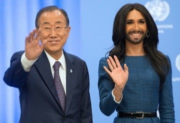 Кончита Вурст спела для Пан Ги Муна